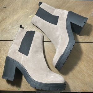 Marc Fisher grey suede boots. Size 8.5 women.